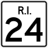 Route 24 marker