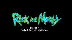 Promotional art for the animated television series Rick and Morty.