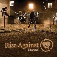 Cover art for the single "Savior" by Rise Against.