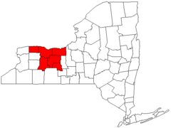 Map of Rochester metropolitan area