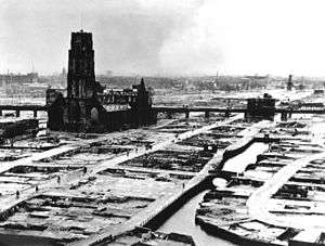 Rotterdam, Laurenskerk, na bombardment van mei 1940.jpg