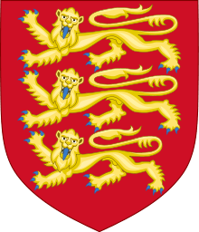 Modern depiction of Edward II's coat of arms