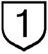 National Route 1 shield
