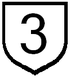 National Route 3 shield