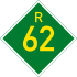 Provincial route R62 shield