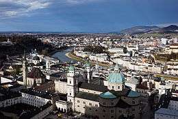 Photo of the city of Salzburg