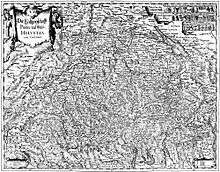 Detailed, black-and-white map