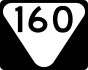 State Route 160 secondary marker