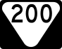 State Route 200 marker