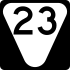 State Route 23 secondary marker