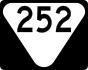 State Route 252 marker