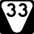 State Route 33 secondary marker
