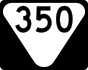 State Route 350 marker