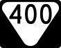 State Route 400 marker