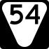 State Route 54 secondary marker