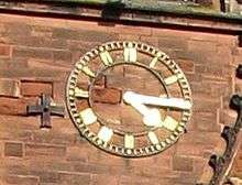 Shrewsbury Abbey clock.