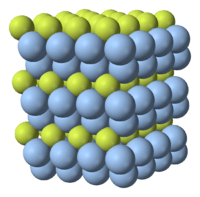 Crystal structure of silver subfluoride.