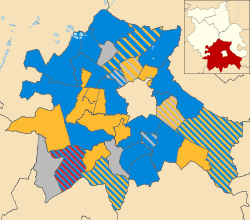 Overall composition of the council following the 2011 election