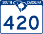 SC Highway 420 marker