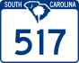SC Highway 517 marker