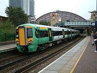 Southern Class 377 at West Brompton