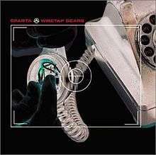The cover features a rotary phone being wiretapped in the speaker end of the receiver. A camera frame is capturing the act being done. The band's name and the album title are colored red. In between them is the band's logo.