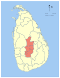 Area map of Central Province of Sri Lanka