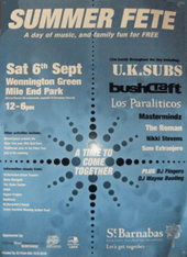 St Barnabas Community Fete (Bowstock) poster, 2003