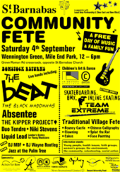 St Barnabas Community Fete (Bowstock) poster, 2004