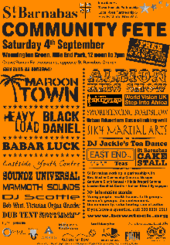 St Barnabas Community Fete (Bowstock) poster, 2010