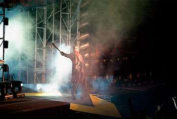 Sting making his entrance at Bound for Glory IV