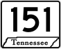 State Route 151 marker