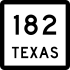 State Highway 182 marker