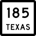 State Highway 185 marker