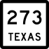 State Highway 273 marker