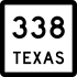 State Highway 338 marker