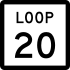 State Highway Loop 20 marker
