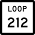 State Highway Loop 212 marker