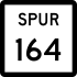State Highway Spur 164 marker