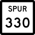 State Highway Spur 330 marker