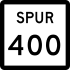 State Highway Spur 400 marker