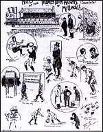 A programme cover from the first game between Thames Ironworks and Millwall Athletic
