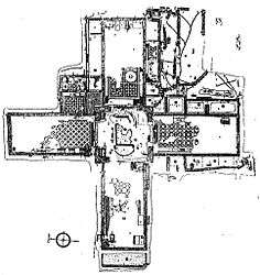 Floor plan of the martyrion of Saint Babylas, in Antioch