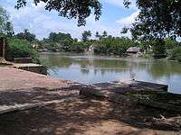 image of a water body of a temple