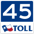 State Highway 45 toll marker