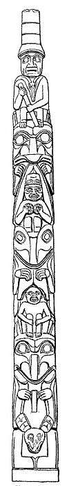 A sketch of a totem pole
