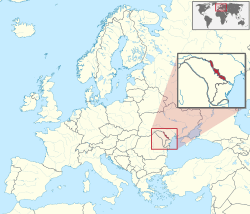 Map showing Transnistria in Moldova