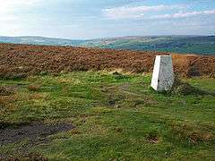 Looking to the north west from the trig point on Penistone Hill Country Park