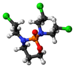 Ball-and-stick model of the trofosfamide molecule