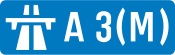 A3(M) motorway shield